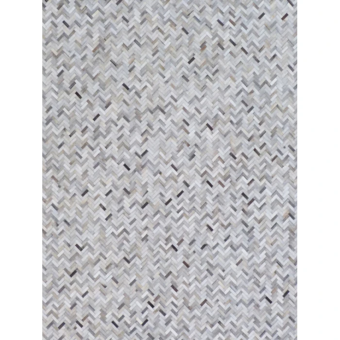 Exquisite Rugs Mosaic Leather Silver 40561X16 1ft.X1ft.6in. Rect. Rug