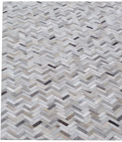 Exquisite Rugs Mosaic Leather Silver 40561X16 1ft.X1ft.6in. Rect. Rug