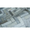 Exquisite Rugs Mosaic Leather Silver 40561X16 1ft.X1ft.6in. Rect. Rug