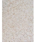 Exquisite Rugs Mosaic Leather Light Beige 40571X16 1ft.X1ft.6in. Rect. Rug