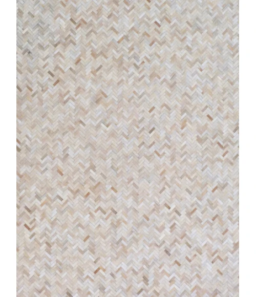 Exquisite Rugs Mosaic Leather Light Beige 40571X16 1ft.X1ft.6in. Rect. Rug