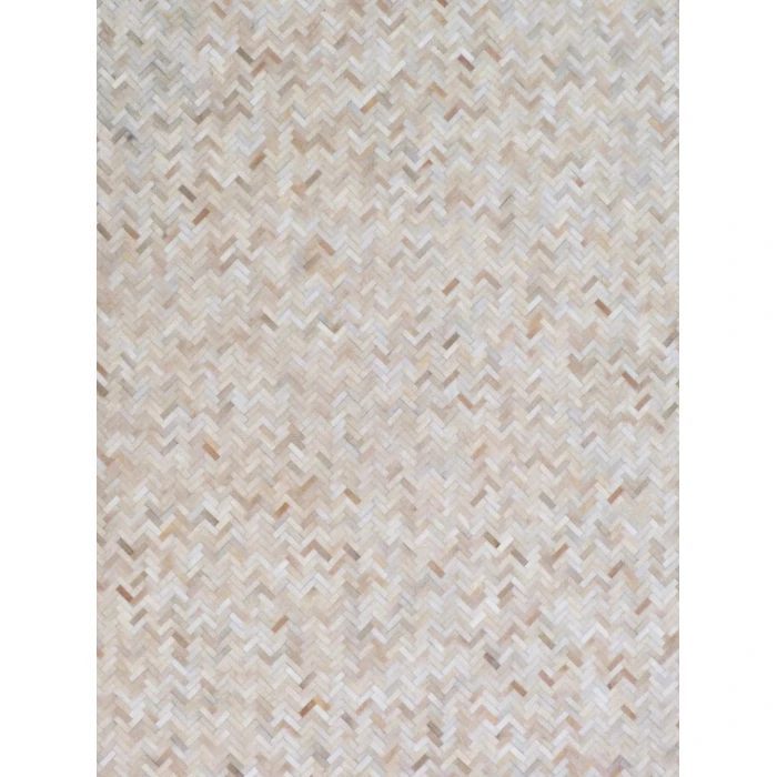 Exquisite Rugs Mosaic Leather Light Beige 40571X16 1ft.X1ft.6in. Rect. Rug