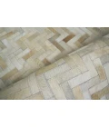 Exquisite Rugs Mosaic Leather Light Beige 40571X16 1ft.X1ft.6in. Rect. Rug