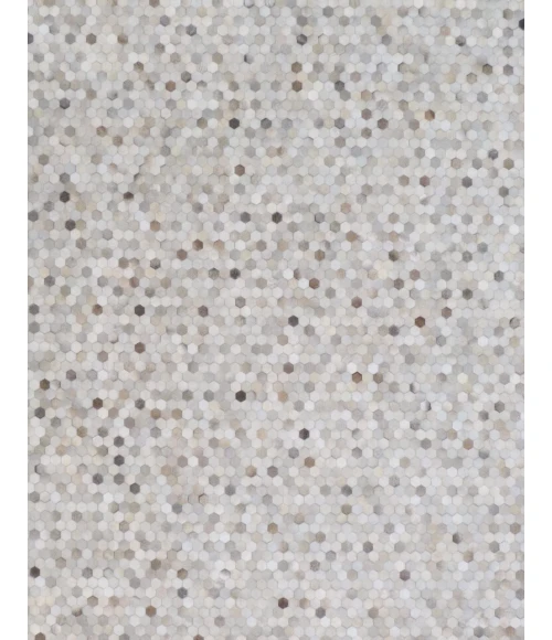 Exquisite Rugs Mosaic Leather Silver 4059136X176 13ft.6in.X17ft.6in. Rect. Rug