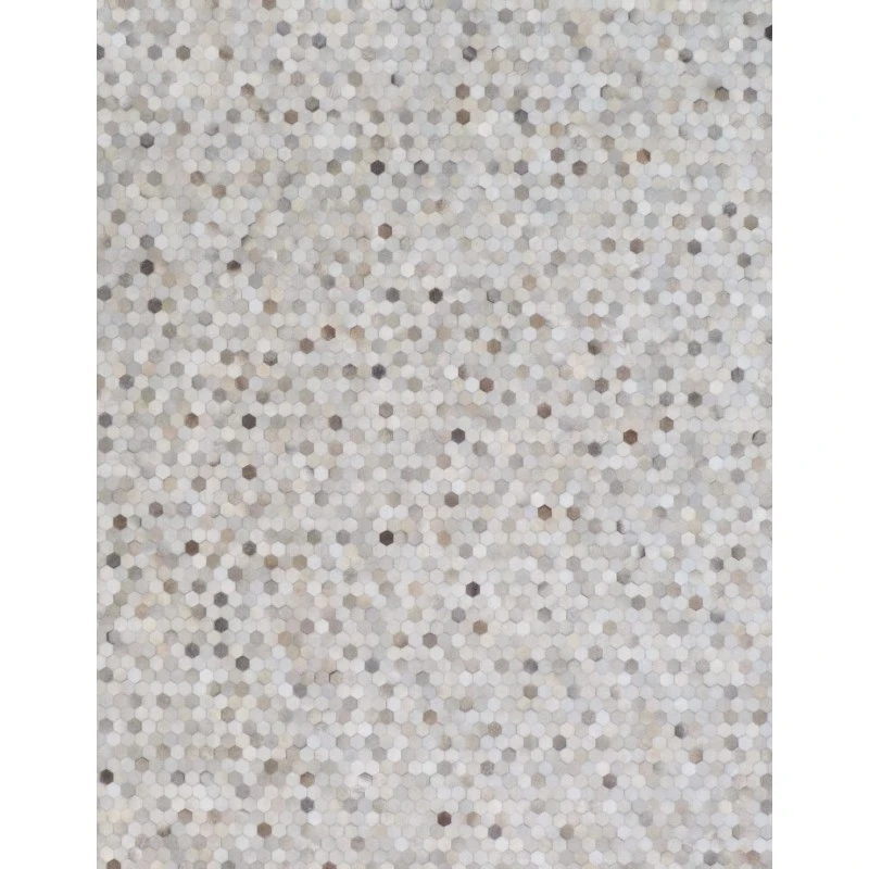 Exquisite Rugs Mosaic Leather Silver 4059136X176 13ft.6in.X17ft.6in. Rect. Rug