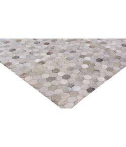 Exquisite Rugs Mosaic Leather Silver 4059116X146 11ft.6in.X14ft.6in. Rect. Rug