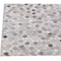Exquisite Rugs Mosaic Leather Silver 4059136X176 13ft.6in.X17ft.6in. Rect. Rug