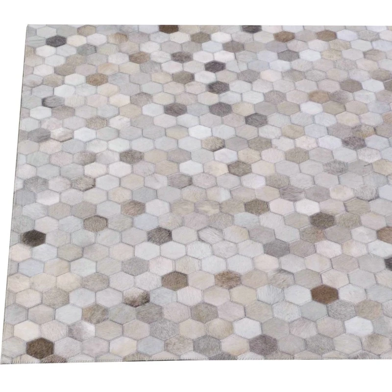 Exquisite Rugs Mosaic Leather Silver 4059136X176 13ft.6in.X17ft.6in. Rect. Rug