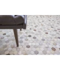 Exquisite Rugs Mosaic Leather Silver 4059136X176 13ft.6in.X17ft.6in. Rect. Rug