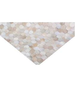 Exquisite Rugs Mosaic Leather Light Beige 4060116X146 11ft.6in.X14ft.6in. Rect. Rug