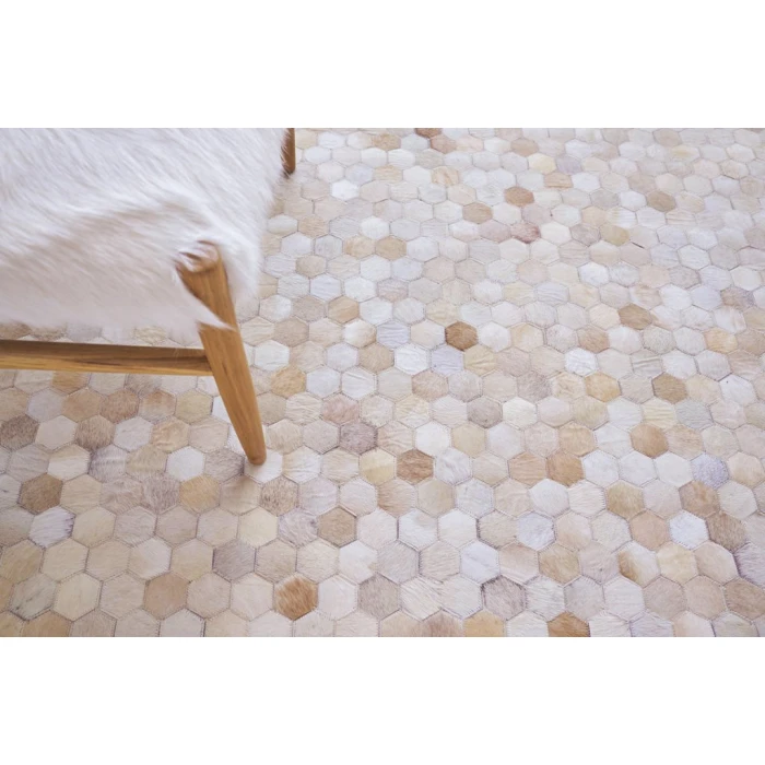 Exquisite Rugs Mosaic Leather Light Beige 40608X10 8ft.X10ft. Rect. Rug