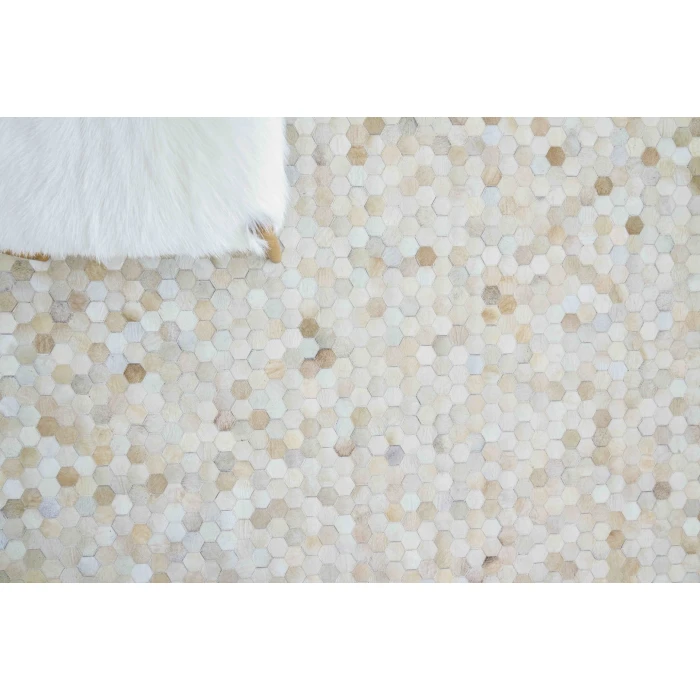 Exquisite Rugs Mosaic Leather Light Beige 40608X10 8ft.X10ft. Rect. Rug