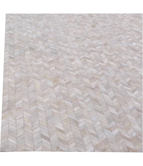 Exquisite Rugs Mosaic Leather Ivory 4061136X176 13ft.6in.X17ft.6in. Rect. Rug