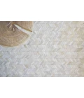 Exquisite Rugs Mosaic Leather Ivory 4061136X176 13ft.6in.X17ft.6in. Rect. Rug