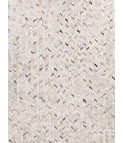 Exquisite Rugs Mosaic Leather Silver 40621X16 1ft.X1ft.6in. Rect. Rug