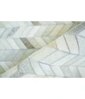Exquisite Rugs Mosaic Leather Silver 40621X16 1ft.X1ft.6in. Rect. Rug