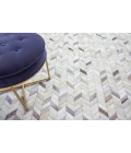 Exquisite Rugs Mosaic Leather Silver 40621X16 1ft.X1ft.6in. Rect. Rug