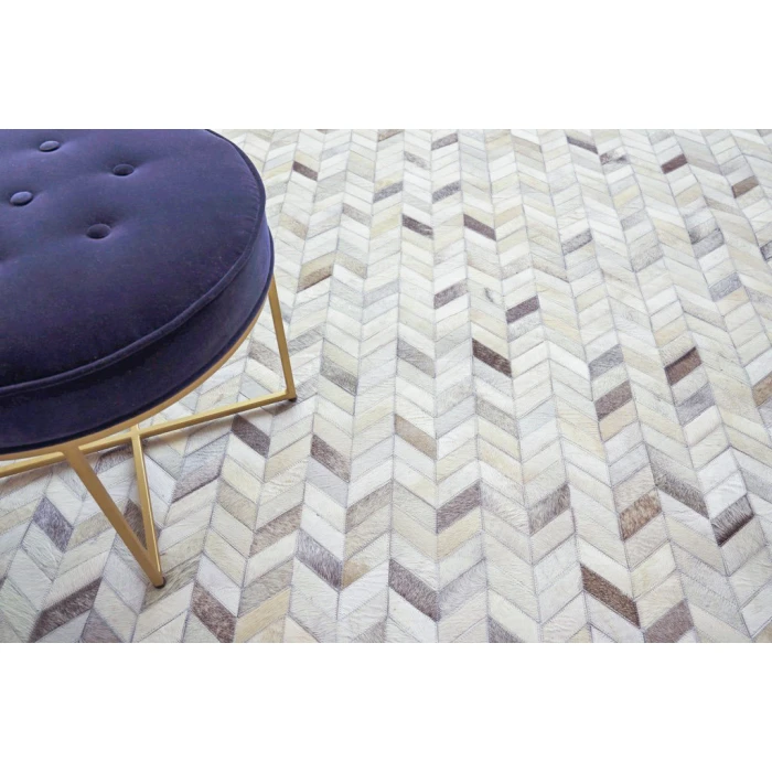 Exquisite Rugs Mosaic Leather Silver 40628X10 8ft.X10ft. Rect. Rug