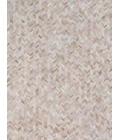 Exquisite Rugs Mosaic Leather Light Beige 40641X16 1ft.X1ft.6in. Rect. Rug