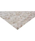 Exquisite Rugs Mosaic Leather Light Beige 40641X16 1ft.X1ft.6in. Rect. Rug