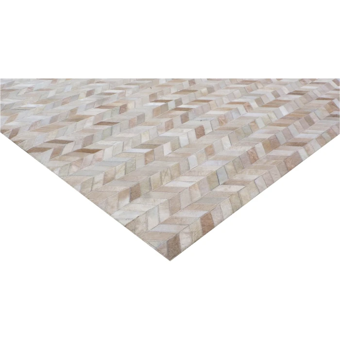 Exquisite Rugs Mosaic Leather Light Beige 40641X16 1ft.X1ft.6in. Rect. Rug