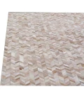 Exquisite Rugs Mosaic Leather Light Beige 40641X16 1ft.X1ft.6in. Rect. Rug