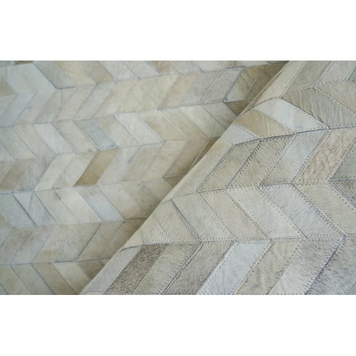 Exquisite Rugs Mosaic Leather Light Beige 40641X16 1ft.X1ft.6in. Rect. Rug