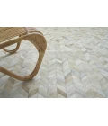 Exquisite Rugs Mosaic Leather Light Beige 40641X16 1ft.X1ft.6in. Rect. Rug