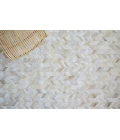 Exquisite Rugs Mosaic Leather Light Beige 40641X16 1ft.X1ft.6in. Rect. Rug