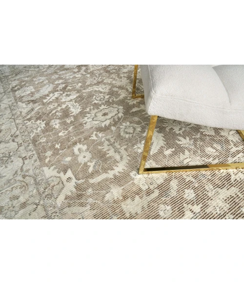 Exquisite Rugs Tuscany Brown 41061X16 1ft.X1ft.6in. Rect. Rug