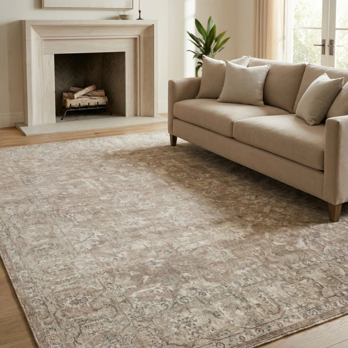 Exquisite Rugs Tuscany Tan 41086X9 6ft.X9ft. Rect. Rug