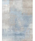 Exquisite Rugs Fine Pure Silk Blue/Brown 42118X10 8ft.X10ft. Rect. Rug