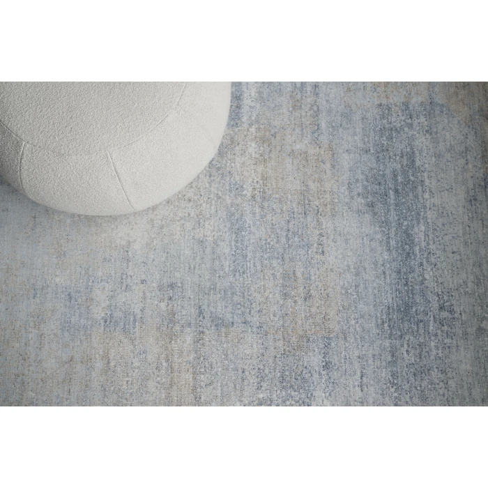 Exquisite Rugs Fine Pure Silk Blue/Brown 42111X16 1ft.X1ft.6in. Rect. Rug