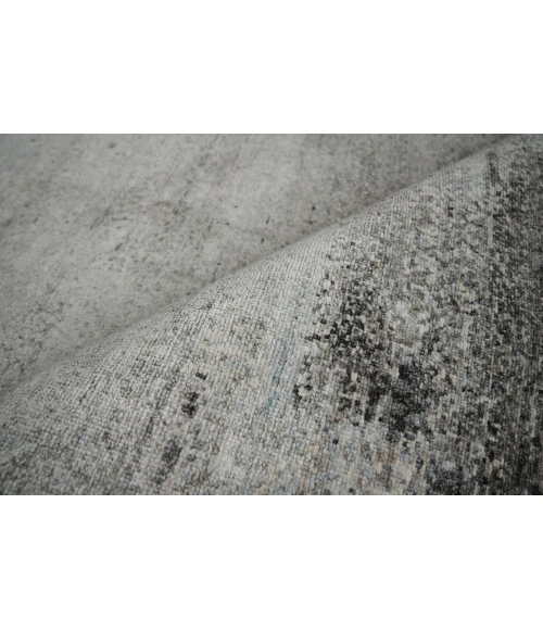 Exquisite Rugs Fine Pure Silk Ivory/Dark Gray/Multi 421212X15 12ft.X15ft. Rect. Rug
