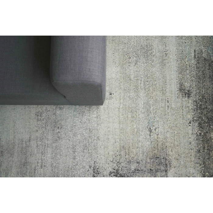 Exquisite Rugs Fine Pure Silk Ivory/Dark Gray/Multi 421212X15 12ft.X15ft. Rect. Rug