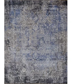 Exquisite Rugs Fine Pure Silk Gray/Blue 42138X10 8ft.X10ft. Rect. Rug