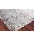 Exquisite Rugs Fine Pure Silk Ivory/Dark Gray/Multi 421412X15 12ft.X15ft. Rect. Rug