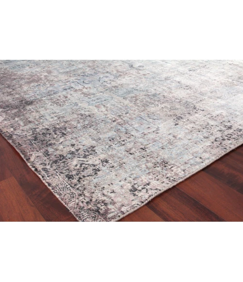 Exquisite Rugs Fine Pure Silk Ivory/Dark Gray/Multi 421412X15 12ft.X15ft. Rect. Rug