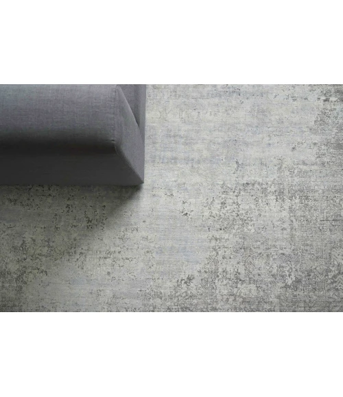 Exquisite Rugs Fine Pure Silk Ivory/Dark Gray/Multi 421412X15 12ft.X15ft. Rect. Rug