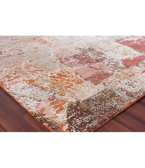 Exquisite Rugs Fine Pure Silk Beige/Orange/Gold 42158X10 8ft.X10ft. Rect. Rug