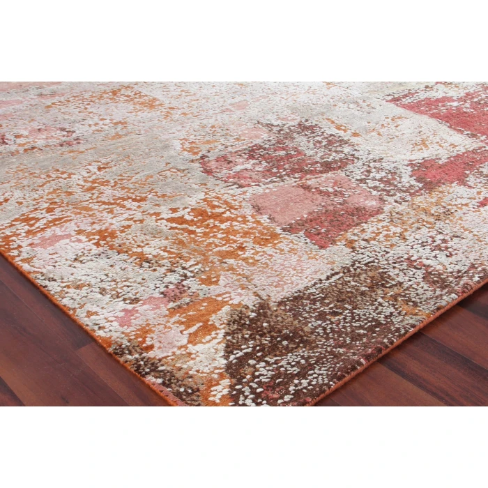 Exquisite Rugs Fine Pure Silk Beige/Orange/Gold 42158X10 8ft.X10ft. Rect. Rug