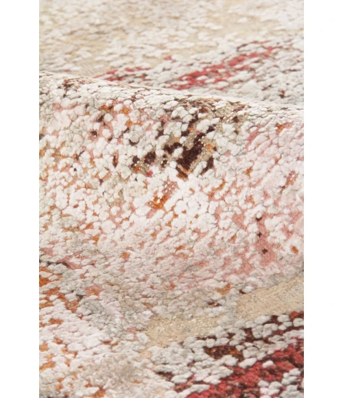 Exquisite Rugs Fine Pure Silk Beige/Orange/Gold 42158X10 8ft.X10ft. Rect. Rug