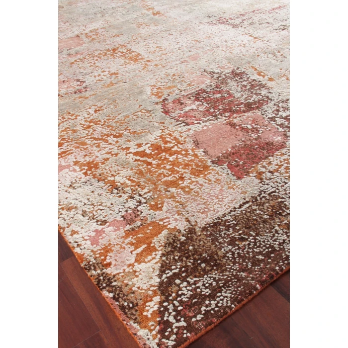 Exquisite Rugs Fine Pure Silk Beige/Orange/Gold 42158X10 8ft.X10ft. Rect. Rug