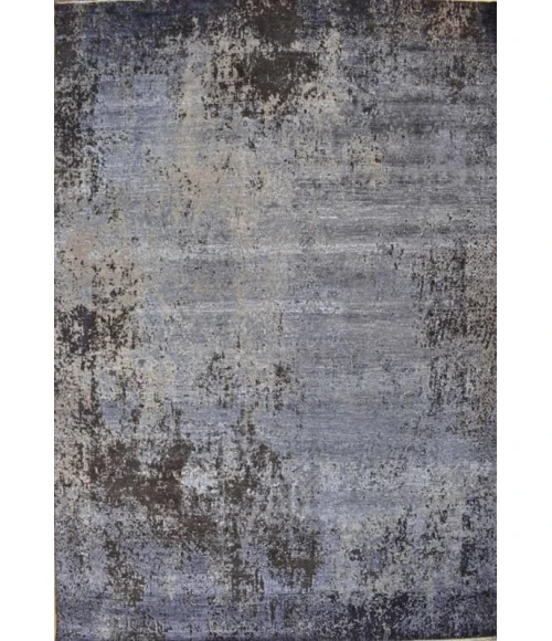 Exquisite Rugs Fine Pure Silk Gray/Blue 42168X10 8ft.X10ft. Rect. Rug