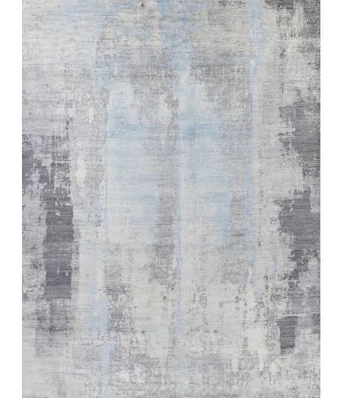 Exquisite Rugs Fine Pure Silk Silver/Gray 42218X10 8ft.X10ft. Rect. Rug