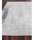 Exquisite Rugs Fine Pure Silk Silver/Gray 42218X10 8ft.X10ft. Rect. Rug