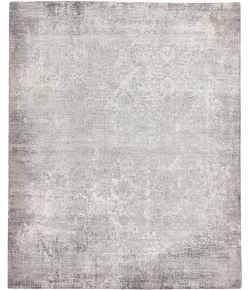 Exquisite Rugs Fine Pure Silk Silver/Ivory 42228X10 8ft.X10ft. Rect. Rug