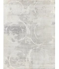 Exquisite Rugs Fine Pure Silk Gray/Ivory 42236X9 6ft.X9ft. Rect. Rug