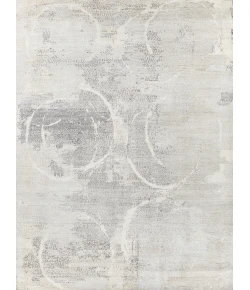 Exquisite Rugs Fine Pure Silk Gray/Ivory 42238X10 8ft.X10ft. Rect. Rug