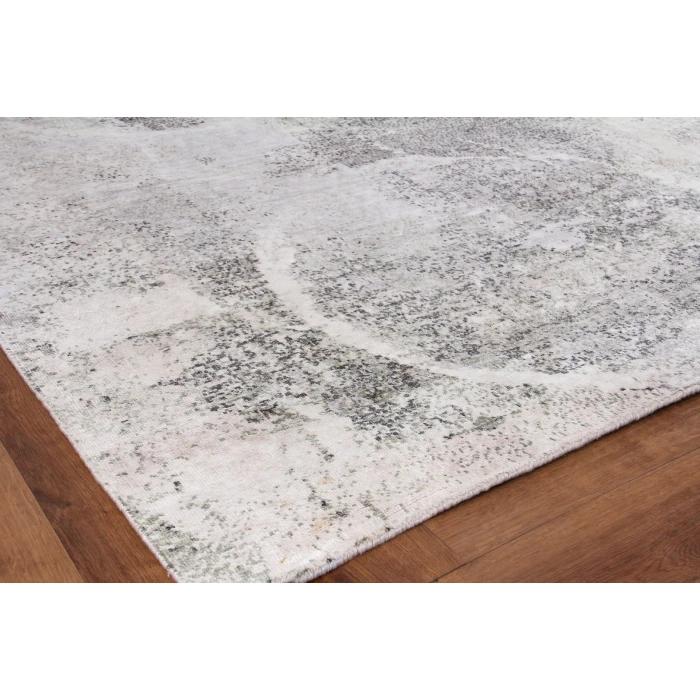 Exquisite Rugs Fine Pure Silk Gray/Ivory 42236X9 6ft.X9ft. Rect. Rug
